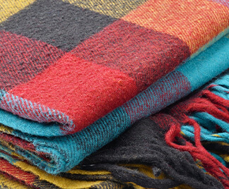 close-up of a blanket